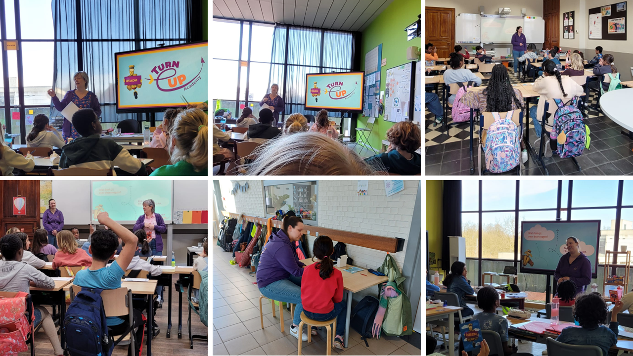 Turn Up Academy bezoek aan scholen